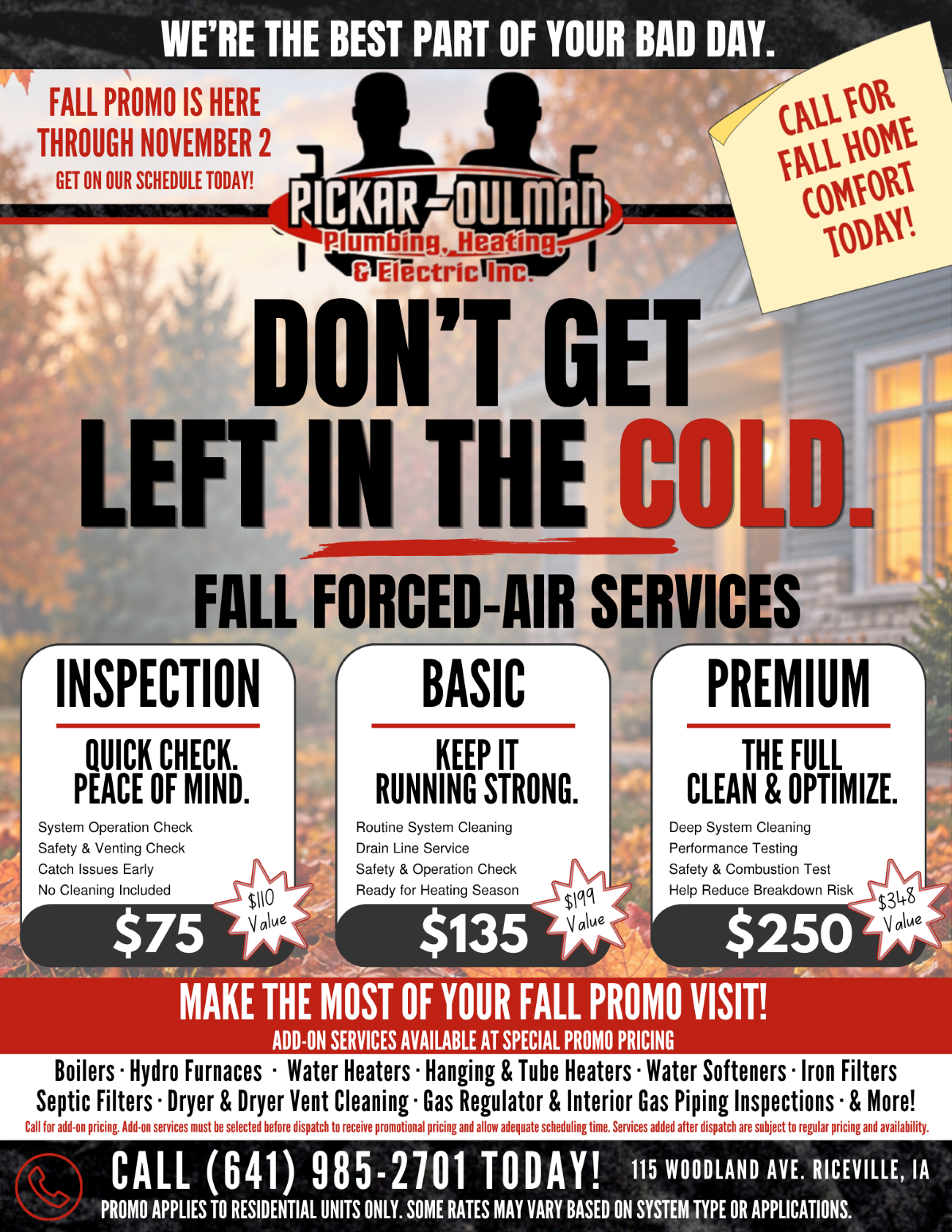 Fall Promo Flyer